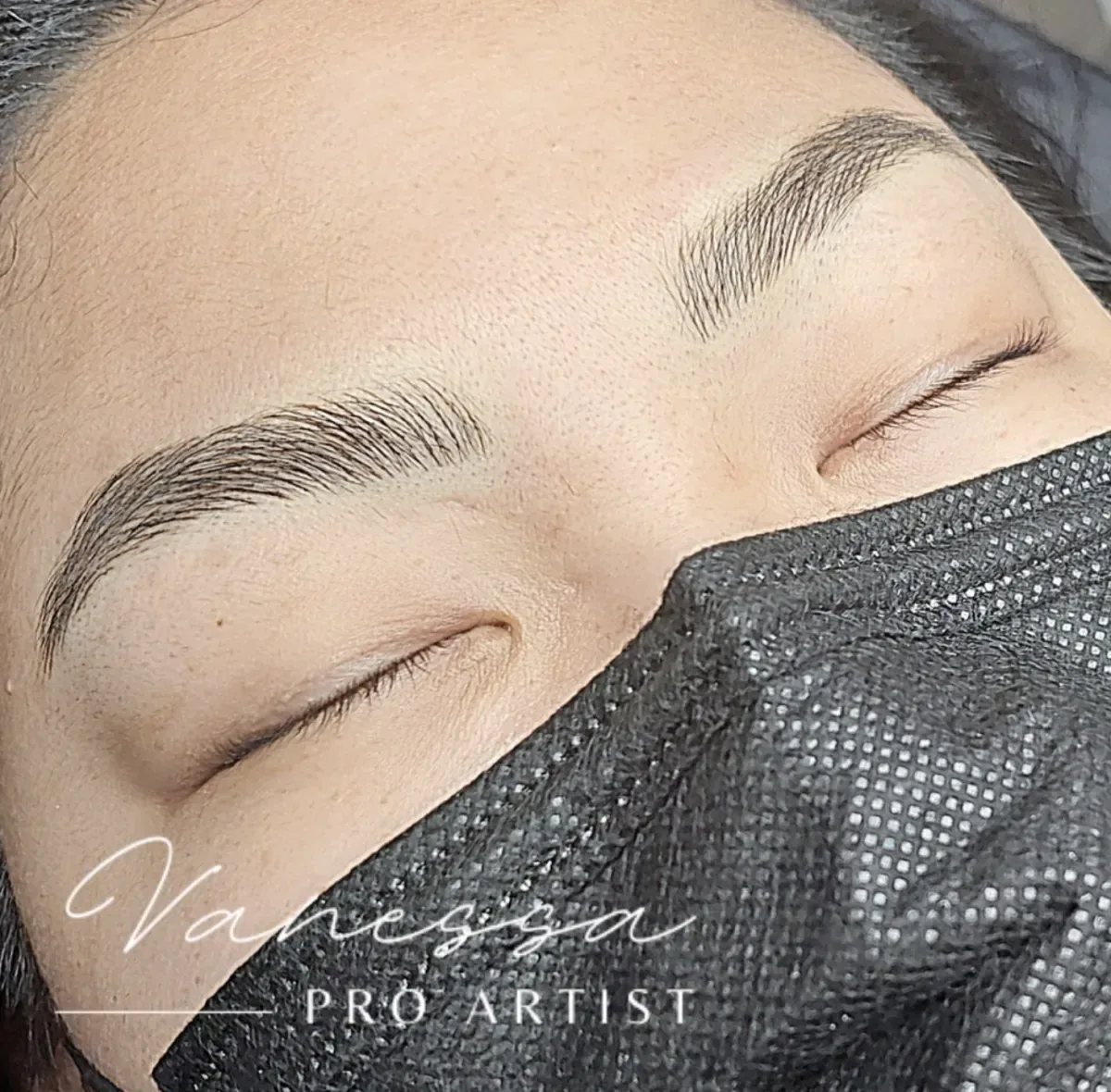 Soft and natural microblading results in Prescott, AZ — healed brows