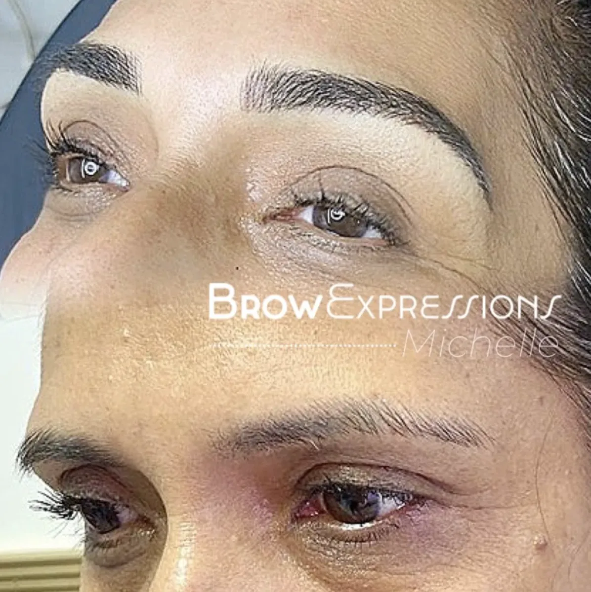 Enhanced eyebrow symmetry with microblading in Prescott, AZ — perfectly balanced brows